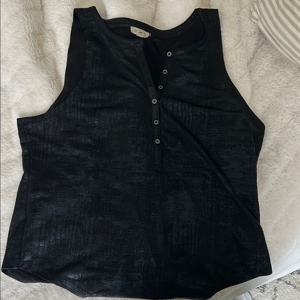 Shiny Pilcro Tank Top